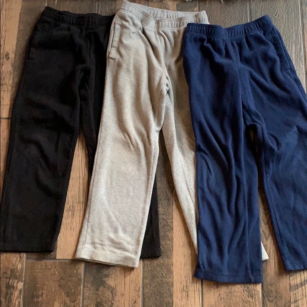 Three pair of fleece pants